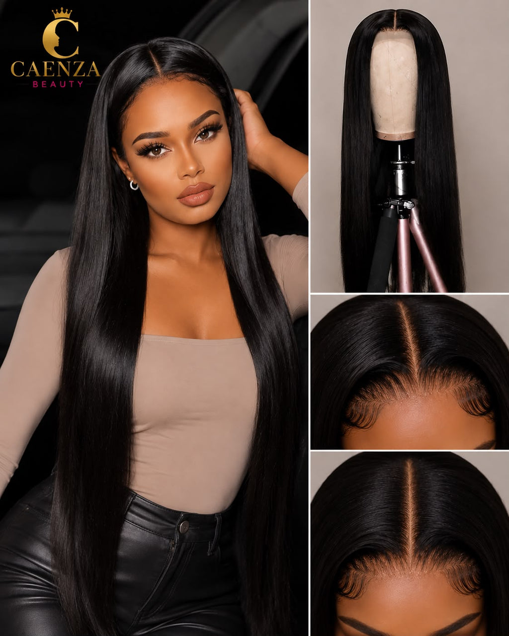24” Straight HD Lace Wig 13×4 | 210% Density | 100% Human Hair