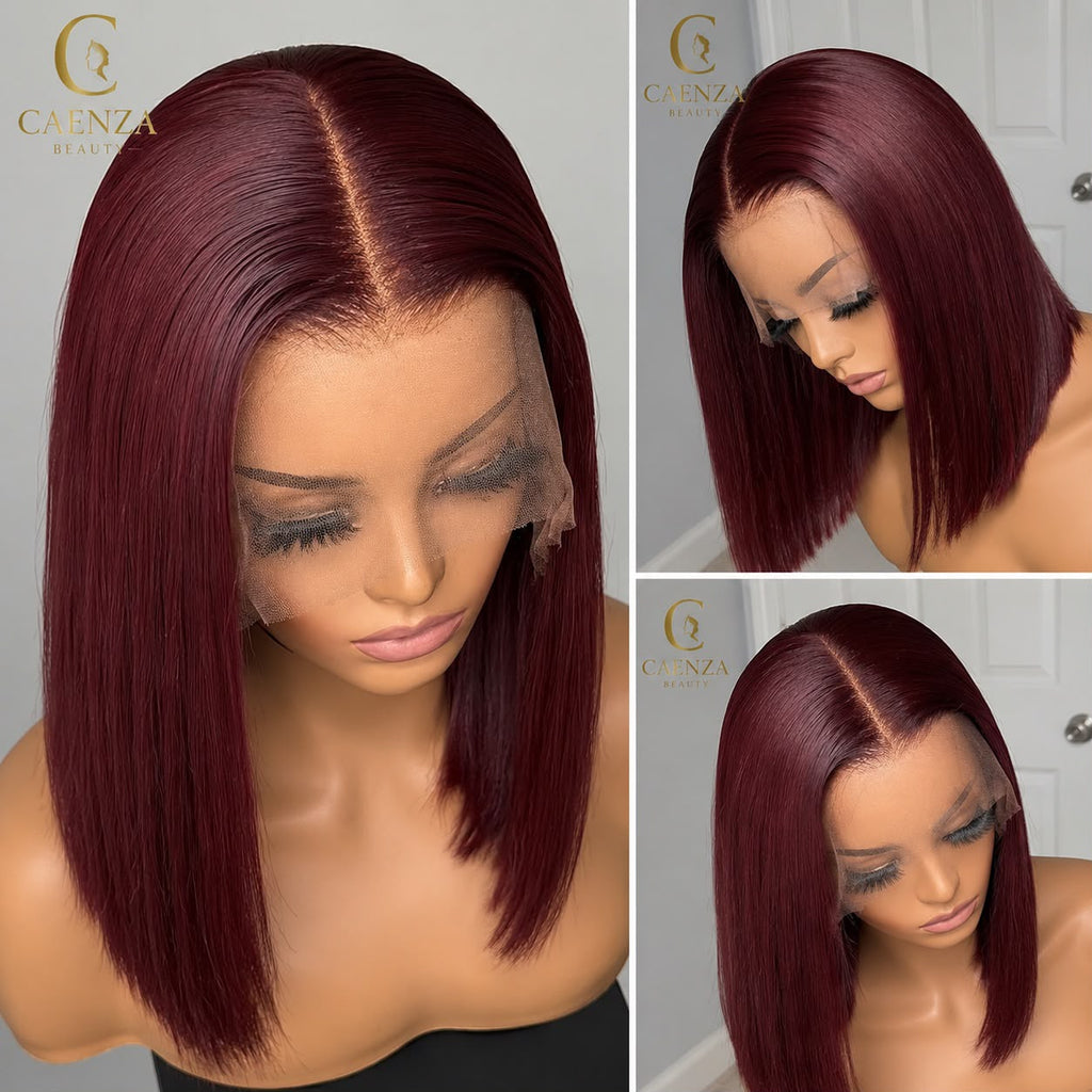 8 Inch Straight Bob Wig – 180% Density Human Hair