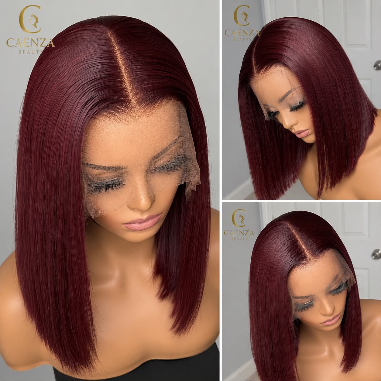 8 Inch Straight Bob Wig – 180% Density Human Hair