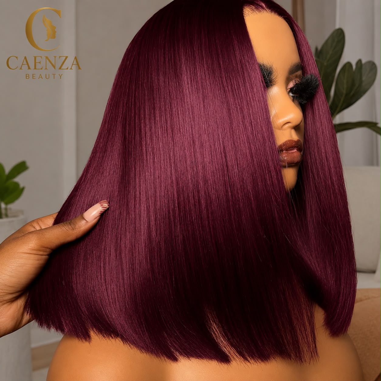8 Inch Straight Bob Wig – 180% Density Human Hair