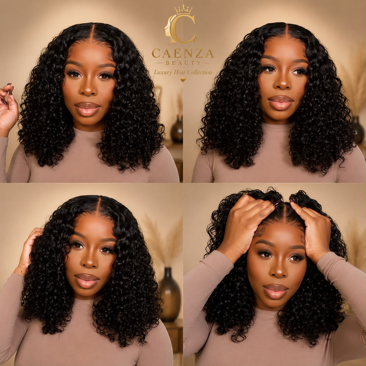 Curly Human Hair Wig – 8”, 10” & 14”