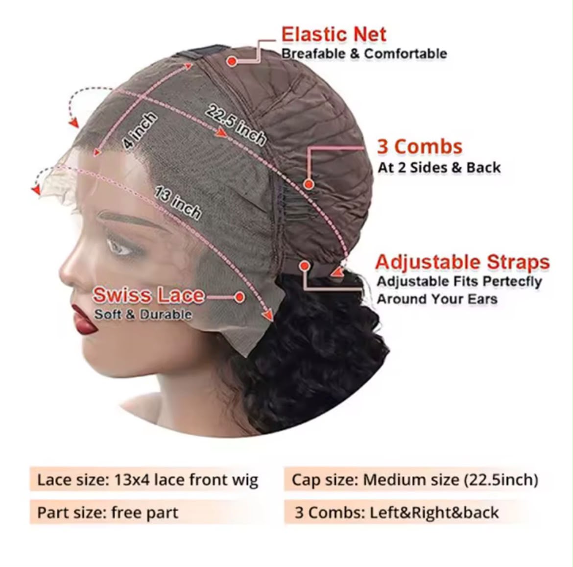 Curly Human Hair Wig – 8”, 10” & 14”
