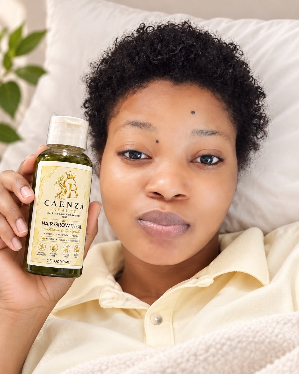 CAENZA BEAUTY Hair Growth Oil – 2 FL OZ (60 ML)